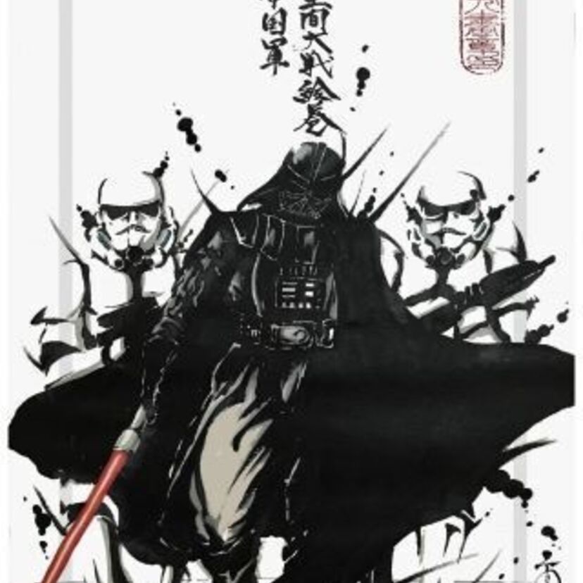 「スター・ウォーズ」の描き下ろし水墨画が限定販売！ 武人画師によるライブパフォーマンスも開催予定！！