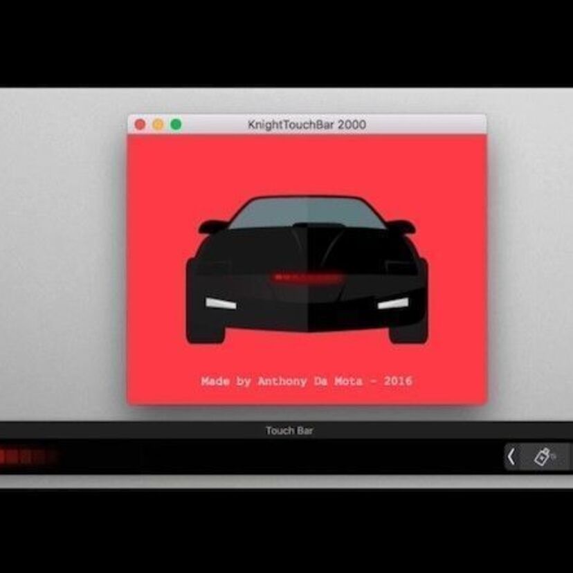 新MacBook Proの新機能Touch Barを”ナイトライダー風”にして遊べるアプリの動画が公開！