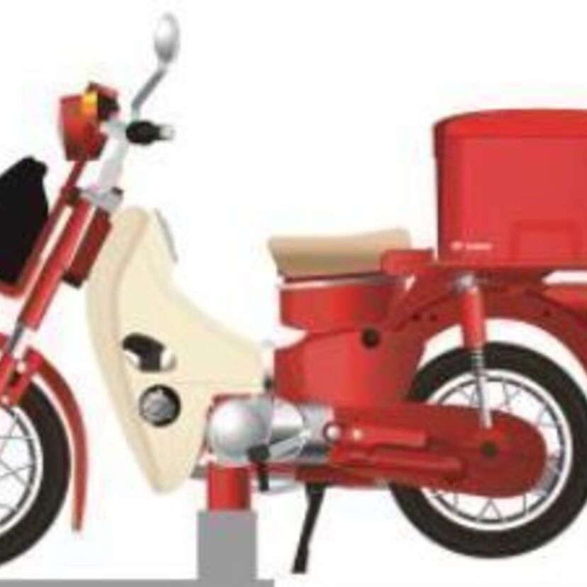 郵便局員の配達カブが記念切手になった！「ホンダMD90」のミニチュアモデル付きで予約開始！