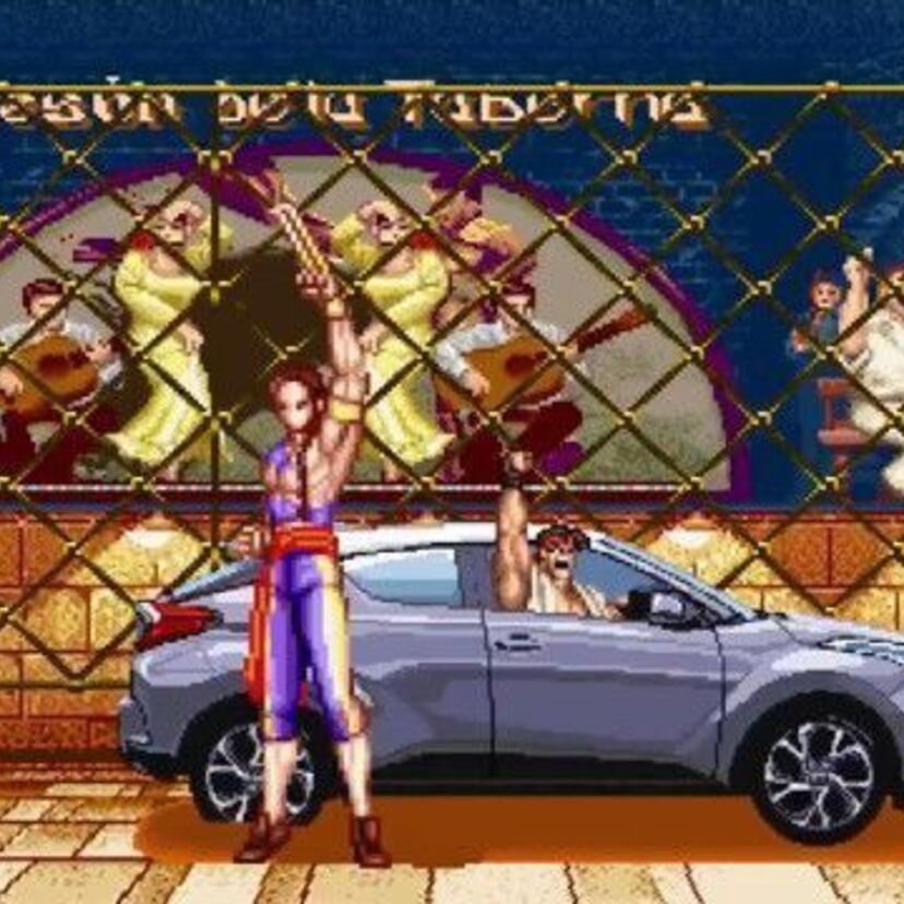 『ストリートファイター II』とトヨタ「C-HR」のコラボ映像が公開！ボーナスステージは昇竜拳で洗車！！