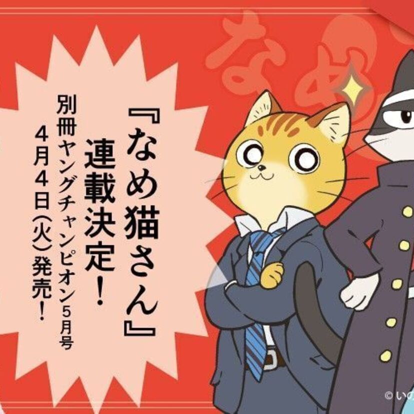 暴走族だった「なめ猫」、サラリーマンに成長して漫画で復活！4月から『なめ猫さん』の連載がスタート！！