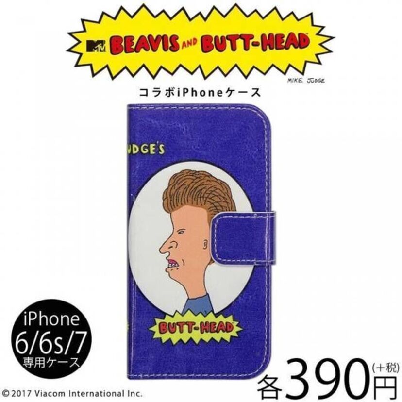 過激なアニメ「ビーバス＆バットヘッド」がサンキューマートとコラボ！手帳型iPhoneケースが登場！