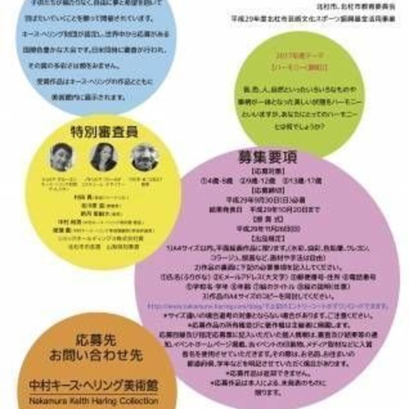 世界で唯一キース・ヘリング財団が認定している「第9回中村キース・ヘリング美術館 国際絵画コンクール」が開催へ！