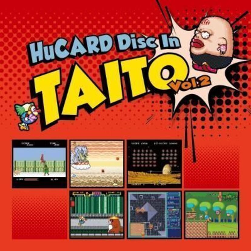 PCエンジンのマニアなサントラ「HuCARD Disc In TAITO Vol.2」のジャケと収録曲がついに公開！！