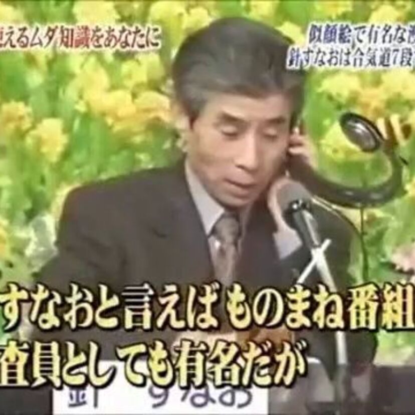 ものまねで思い出すのは『針すなお』の似顔絵だ!