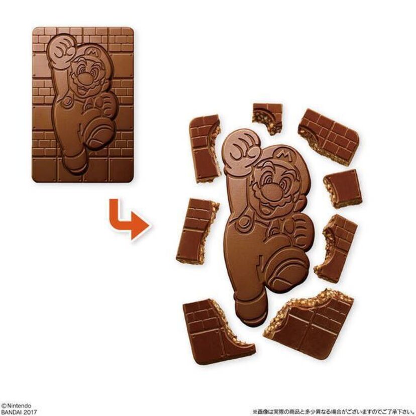 自宅で縁日！？「スーパーマリオ」の型抜きが登場！板チョコをパキッと割ってマリオやヨッシーをくり抜こう！