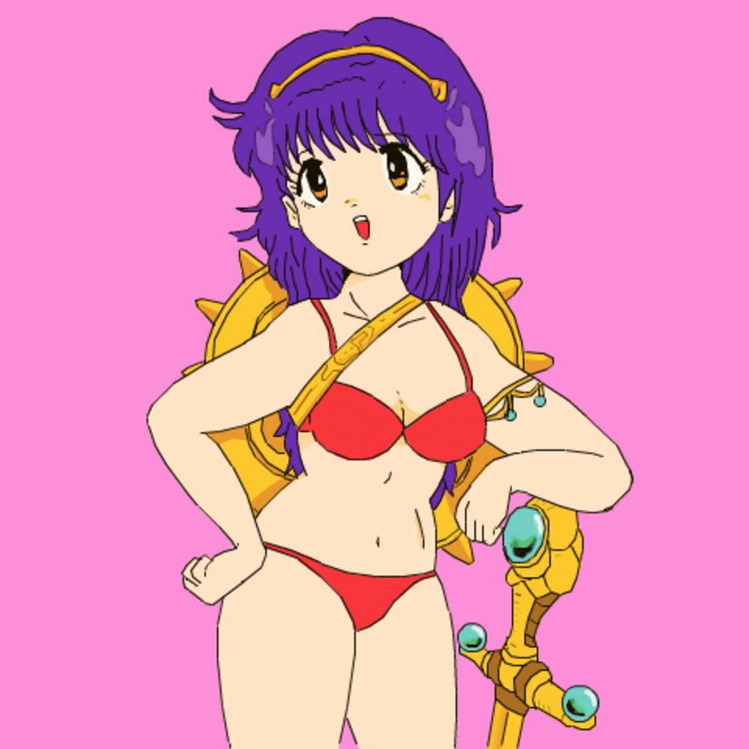 「お姫様がビキニ一丁で武器を振り回す」というインパクト抜群のキャラビジュアルで少年たちの度肝を抜いた80年代の傑作『アテナ』をご紹介！