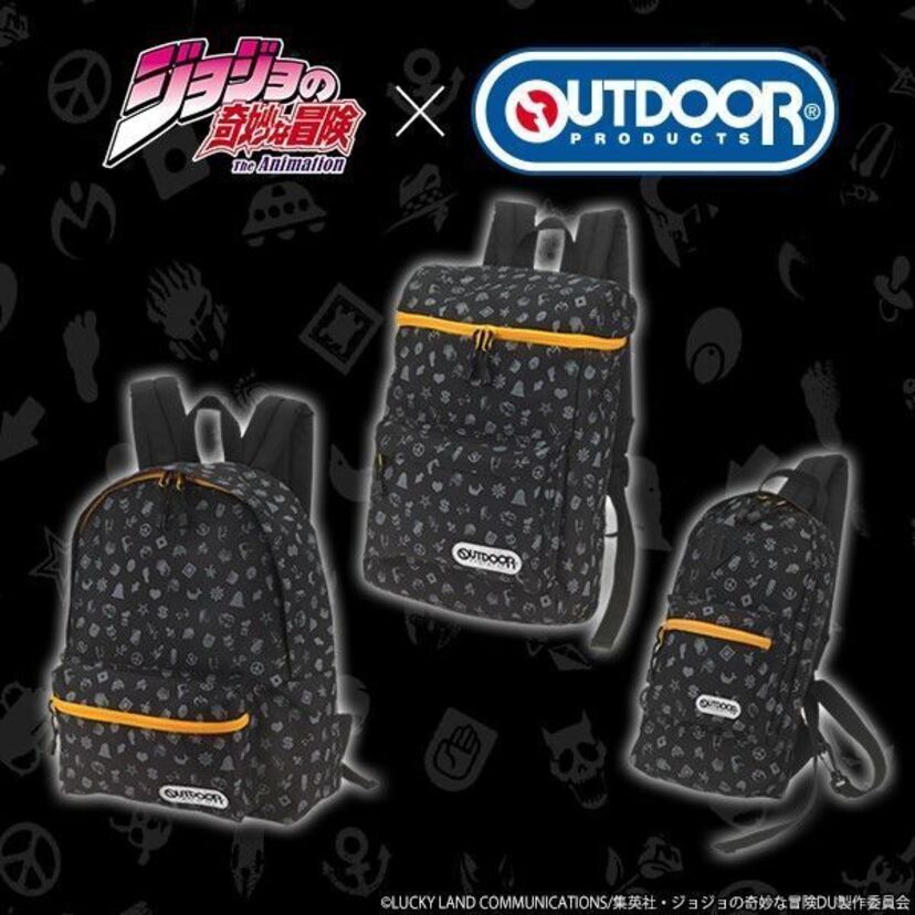 「ジョジョの奇妙な冒険」4部の総柄バッグ3種登場！「OUTDOOR PRODUCTS」とのコラボです！