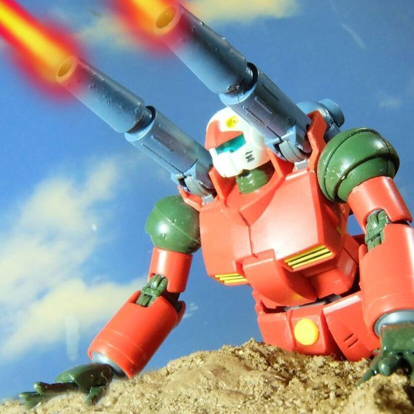 『ガンプラり歩き旅』その44 ～こういう時、慌てた方が負けなのよね！　ガンキャノン！～