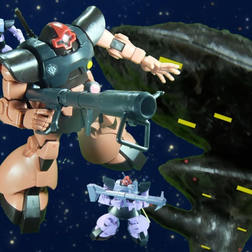 『ガンプラり歩き旅』その52 ～元々は小説版から生まれた、G3ガンダムとシャア専用リック・ドム！～