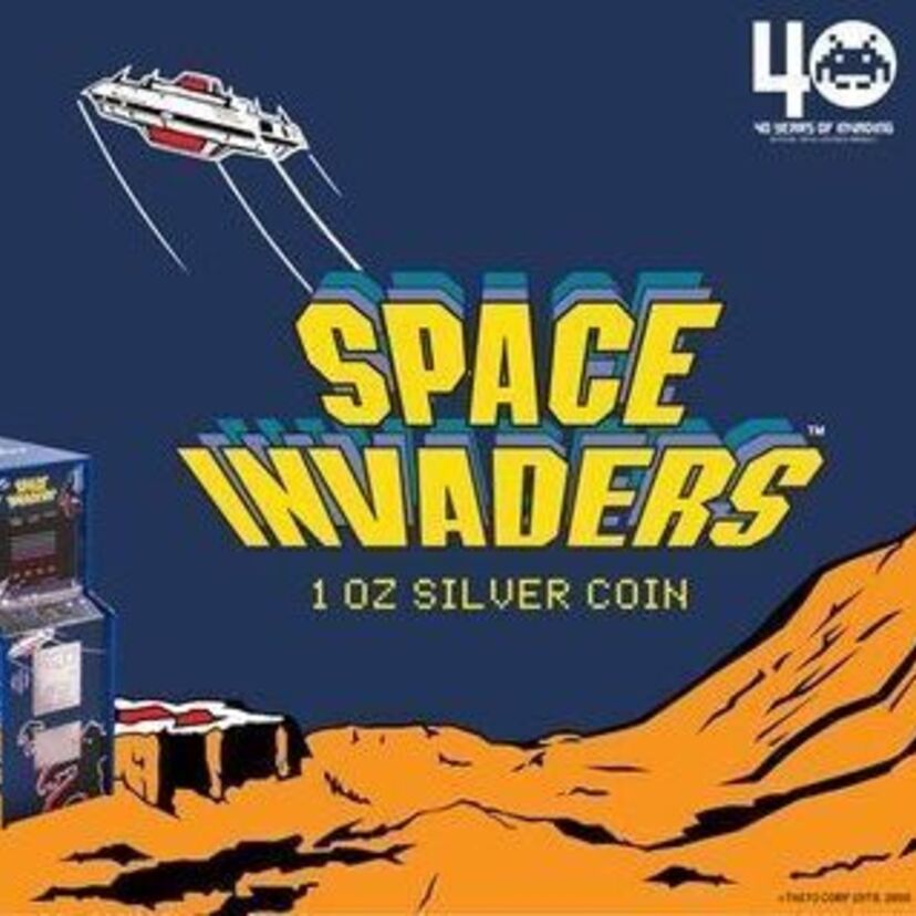 世界中を熱狂させたあのゲームがコインに！「スペースインベーダー誕生40周年記念コイン」が好評発売中！