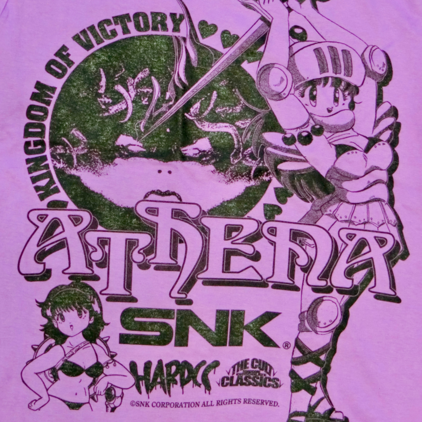 サムスピ、アテナ、KOF…SNKの歴代名作ゲームがTシャツになって登場！！