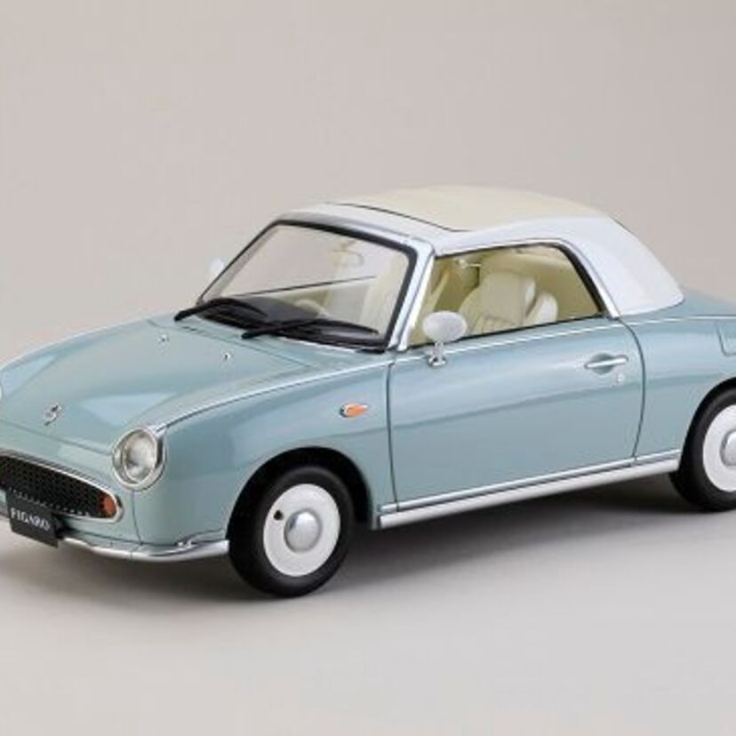 バブル時代の名車「日産・フィガロ」を精巧に再現した1/18スケールミニカーが登場！！