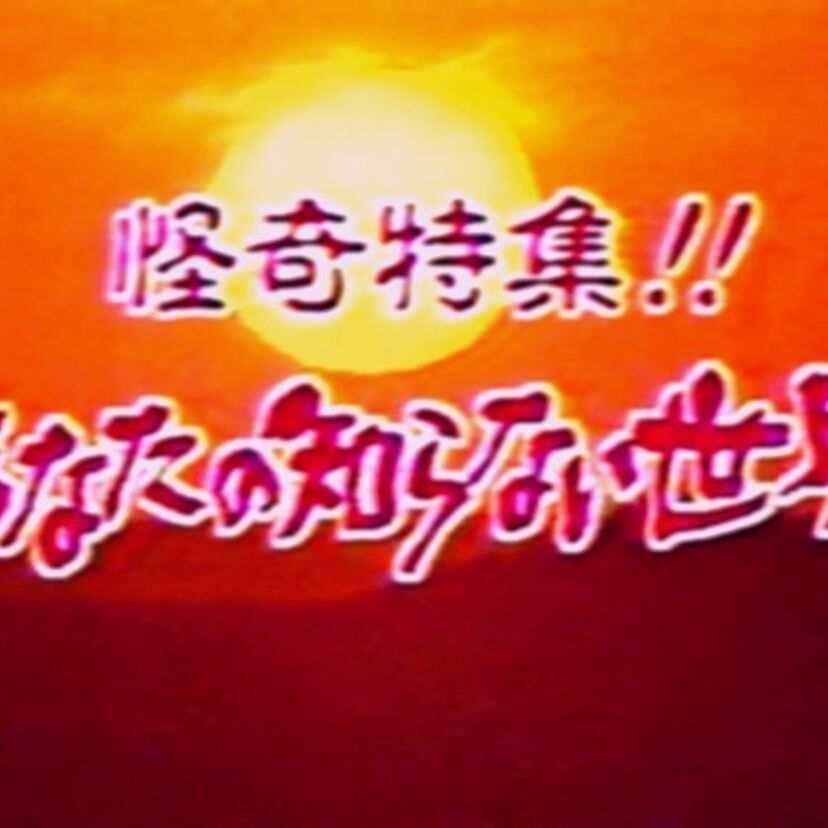 夏休みと言えば、『怪奇特集!!あなたの知らない世界』で眠れない！！
