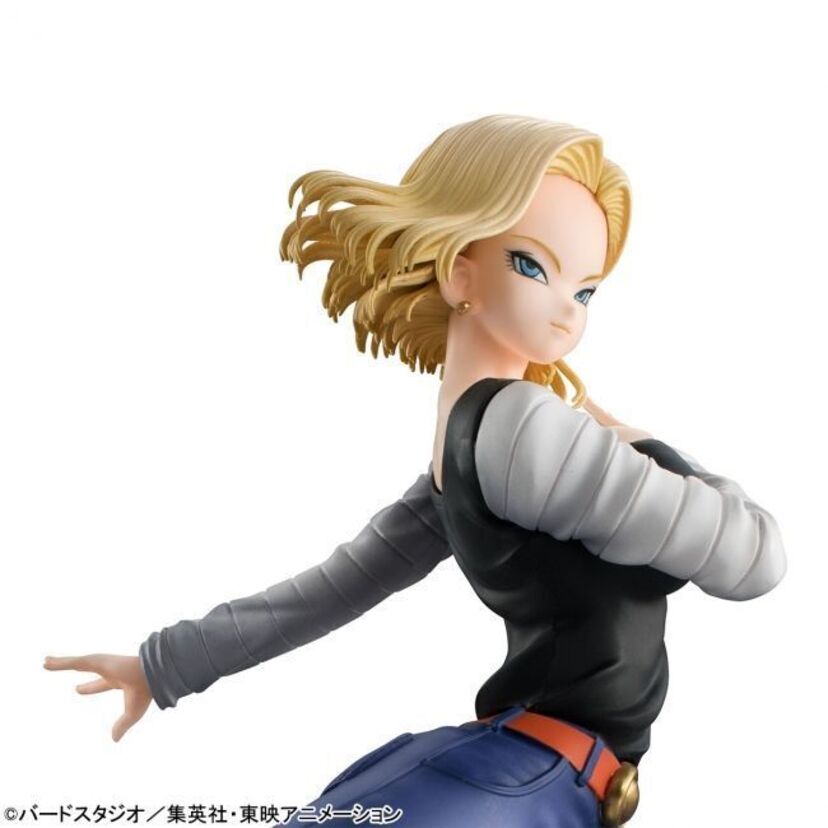 ドラゴンボール「人造人間18号」の臨場感あふれるセクシーなバトルシーンがフィギュア化！！
