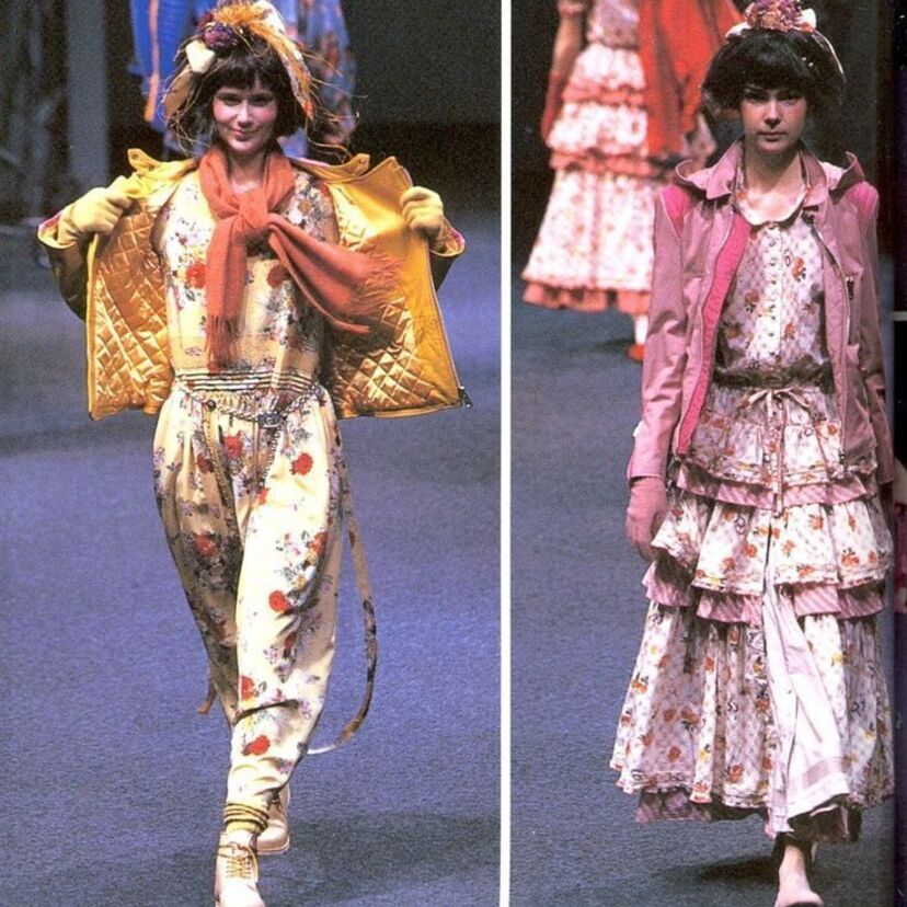 花柄フリフリドレス♪ 80年代ガーリーブランド「ピンクハウス」金子功の洋服