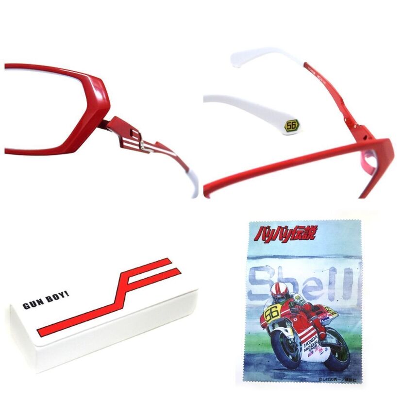 80年代のバイクブームをけん引した「バリバリ伝説」がメガネ店とコラボした商品を発表！