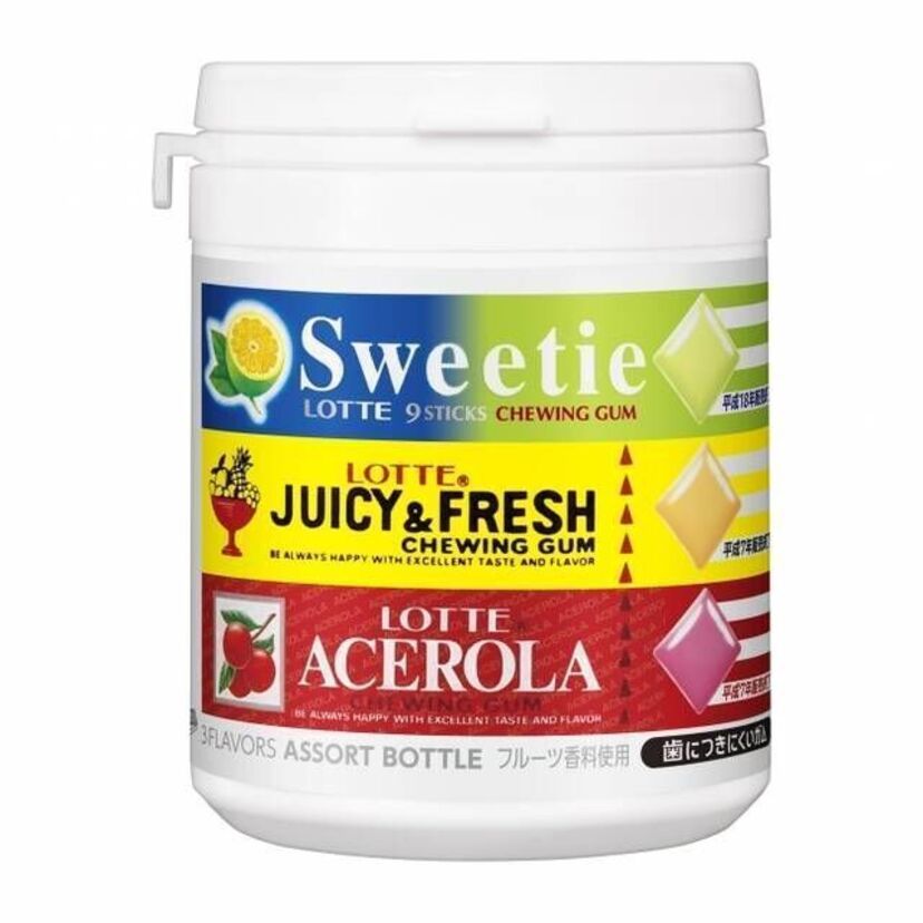 板ガム「JUICY＆FRESHガム」等を粒ガムで再現！ ロッテ『平成アソートファミリーボトル』が発売！