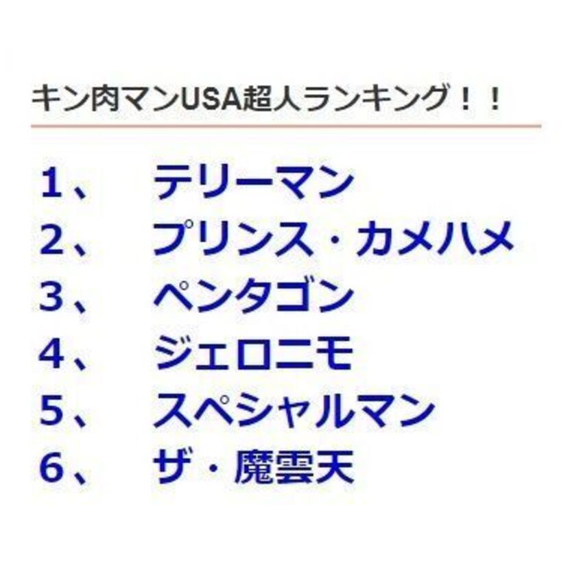 【ミドルエッジ総選挙】の「キン肉マンUSA超人」をそれぞれ振り返る！