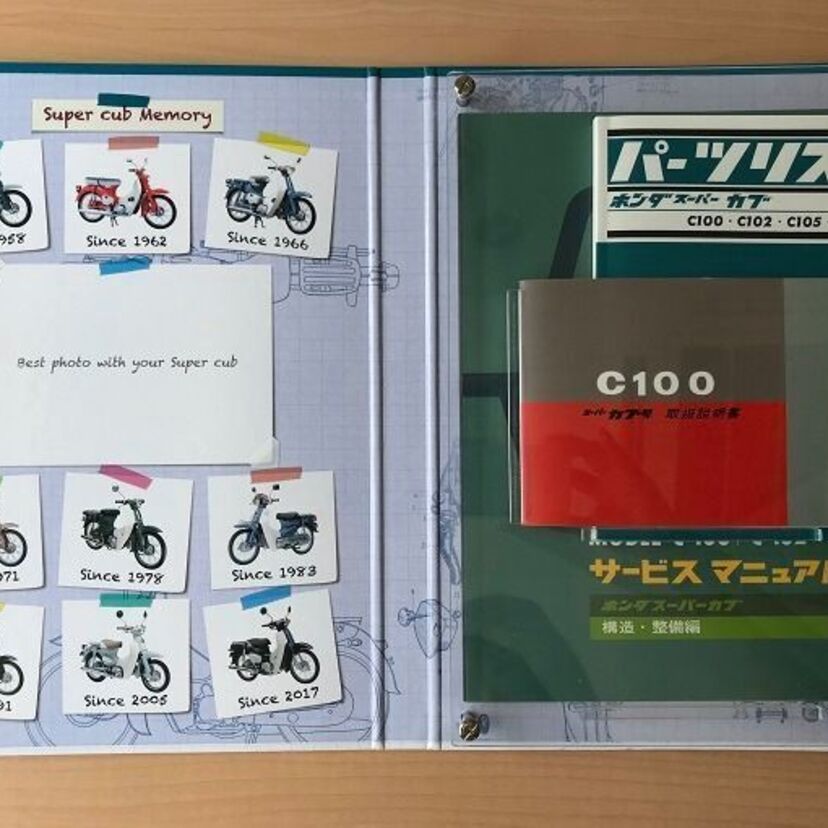 初期型スーパーカブ・C100の貴重なサービス資料が書籍としてまさかの復刻販売！！