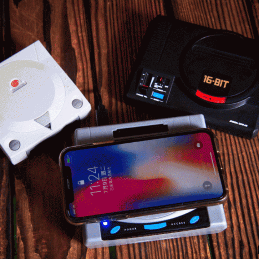 メガドライブ、セガサターン、ドリームキャスト！セガの大ヒット家庭用ゲーム機がワイヤレス充電器になって登場！！