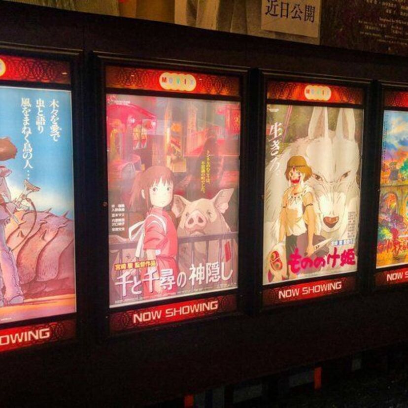 ナウシカ、もののけ姫、千と千尋…映画館でジブリ歴代の名作が上映中！その錚々たる看板の並びが話題に！！