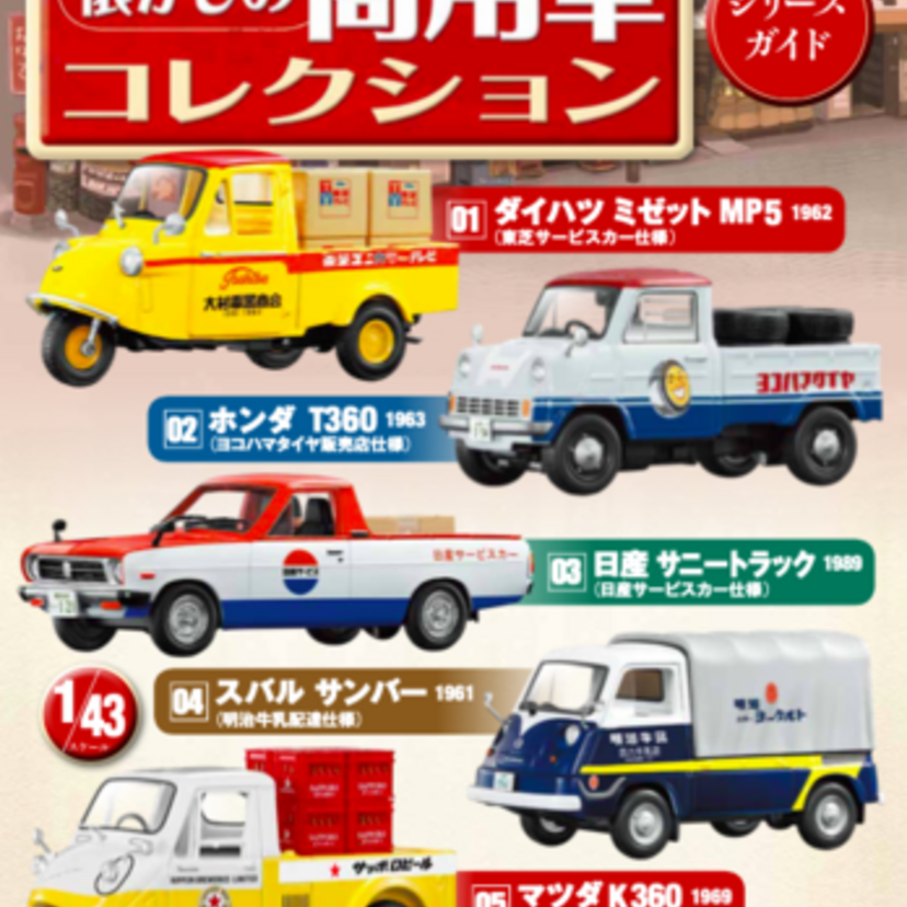 昭和のあの光景が蘇る!懐かしの「商用車」にスポットを当てた『懐かしの商用車コレクション』が発売決定!!