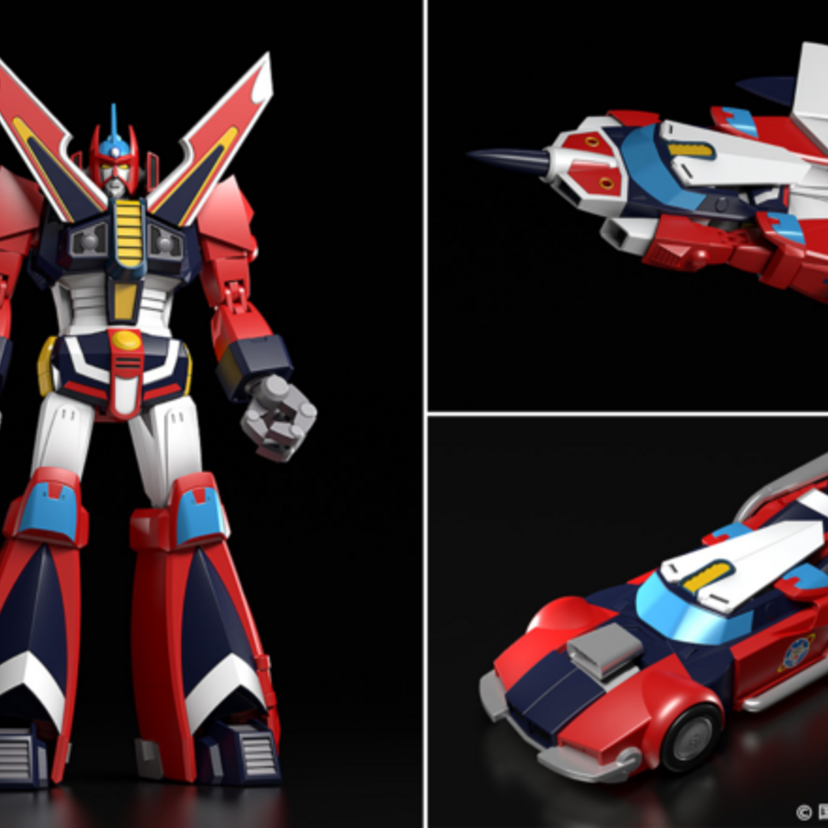 アニメ『銀河旋風ブライガー』より、主役ロボ「ブライガー」がプラスチックモデルになって登場！！