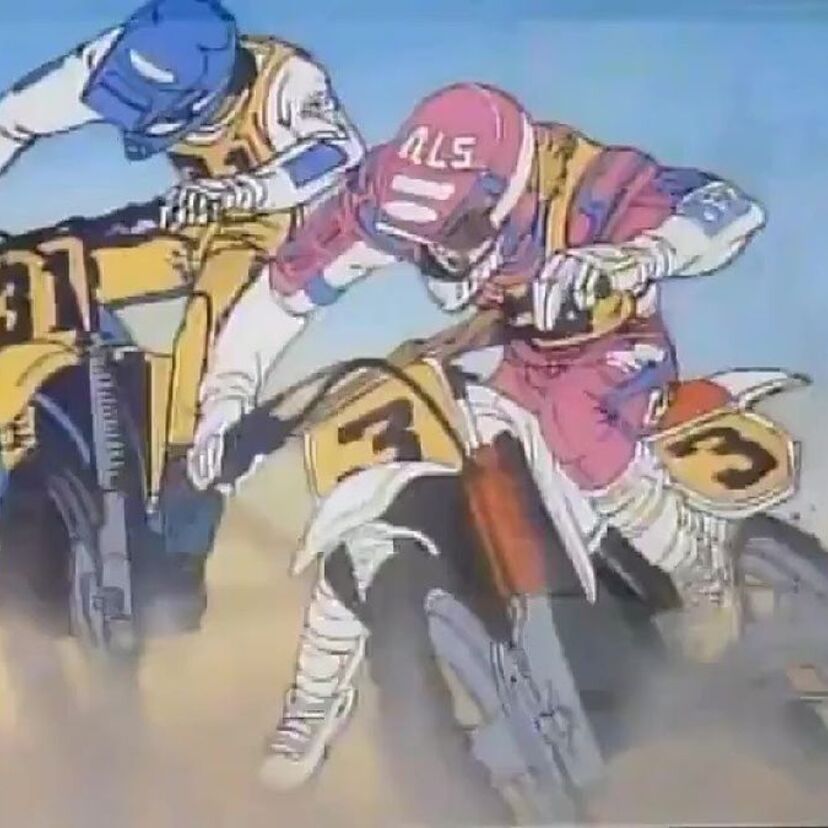 OVA版【風を抜け！】モトクロスバイクに乗る主人公ケイの青春を描いたレースアニメ！