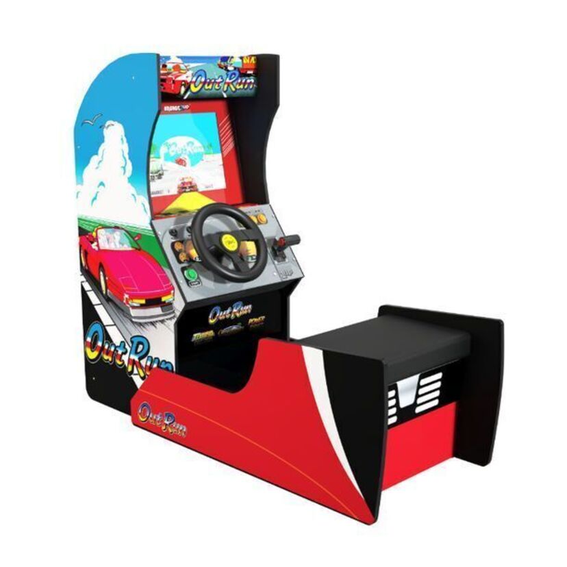 「ギアガチャ」「ゼロクリア」再び！？自宅でゲーセン気分を楽しめる家庭用筐体『ARCADE1UP OutRun』が再販！！