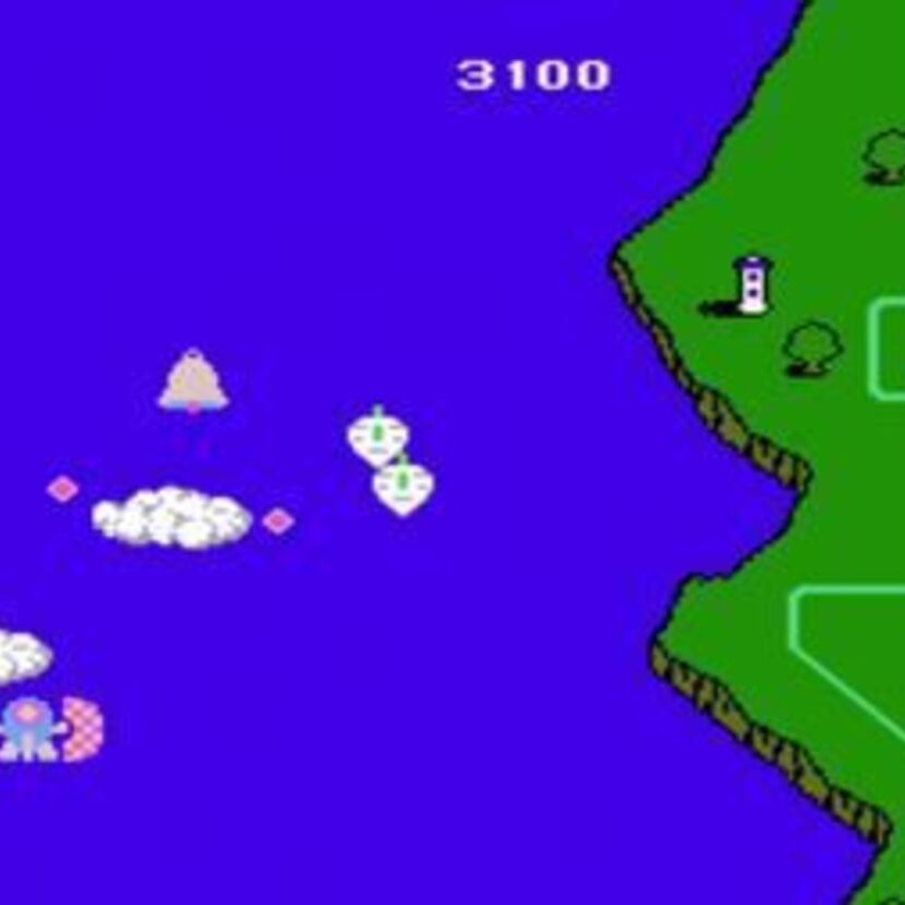 二人同時プレイがアツいコナミの名作「ツインビー」！協力あり喧嘩ありの白熱した縦シューティングゲーム。