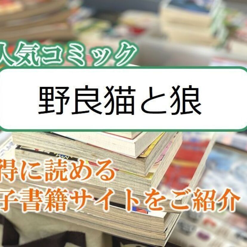 大人気マンガ「野良猫と狼」をお得に読める電子書籍サイト・アプリをご紹介!!
