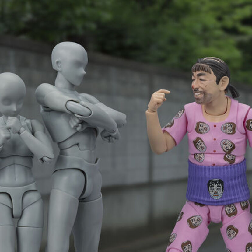 伝説のコメディアン・志村けんの「変なおじさん」が可動フィギュア化！「だっふんだ！」「アイーン」往年のギャグを再現！！