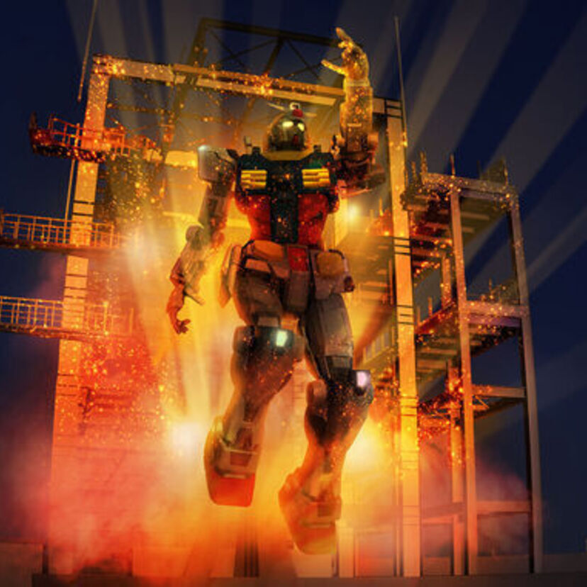 今だけの“動くガンダム”を体験！「ガンダムSEED」の楽曲にのせた新演出！“動くガンダム”とのじゃんけん大会も実施！！