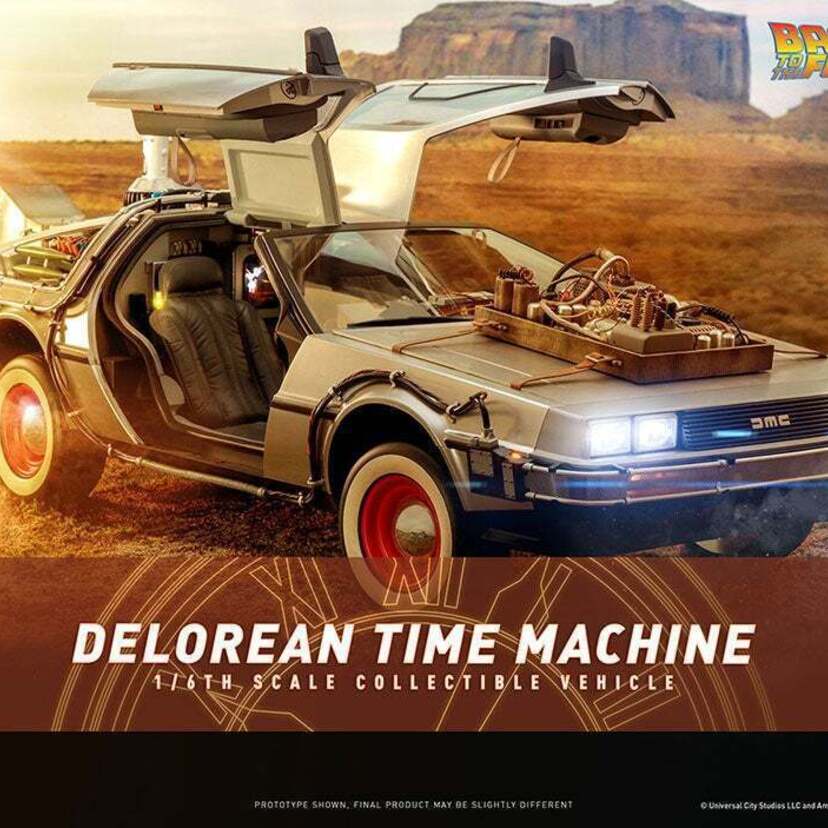 『バック・トゥ・ザ・フューチャー PART3』のデロリアンが1/6スケールで立体化！！