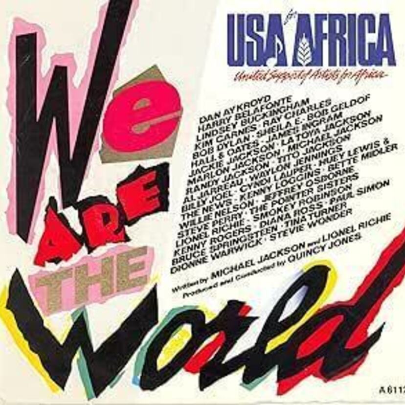 「We Are the World 」の志士たち。「USA for AFRICA」のUSAは「United States  America 」ではなく「United Support  Artists 」