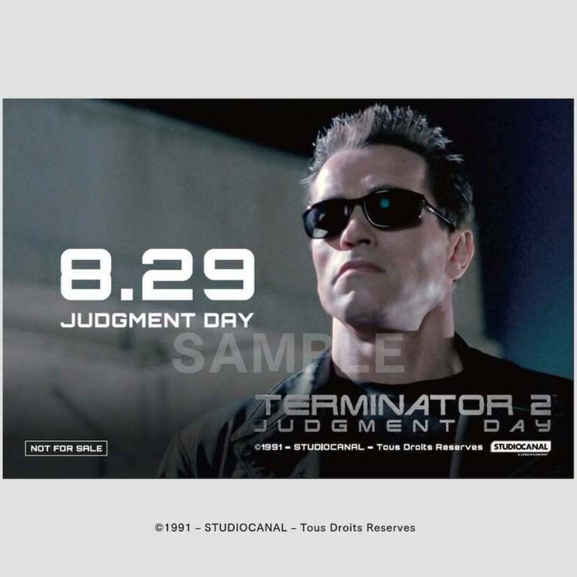 『ターミネーター2』が8月23日より全国リバイバル上映！“審判の日”8月29日はオリジナルステッカーの限定配布を実施！！