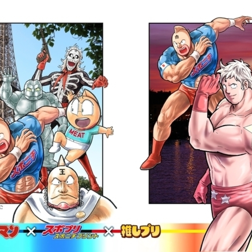 キン肉マンとスポニチがタッグを組んだ特別企画！スポニチオリジナルの戦闘服を着たキン肉マンが描き下ろしシールに！！