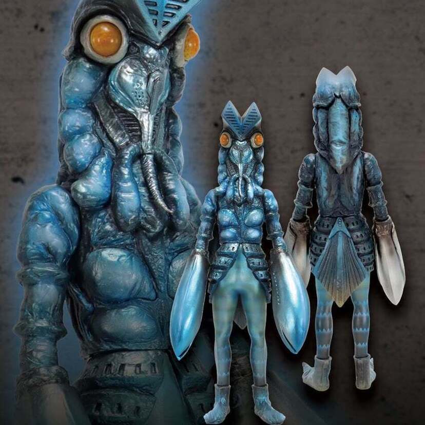 「ウルトラマン」に登場する『バルタン星人』が分身する直前の姿をイメージして彩色されたソフビ製フィギュアが登場！！