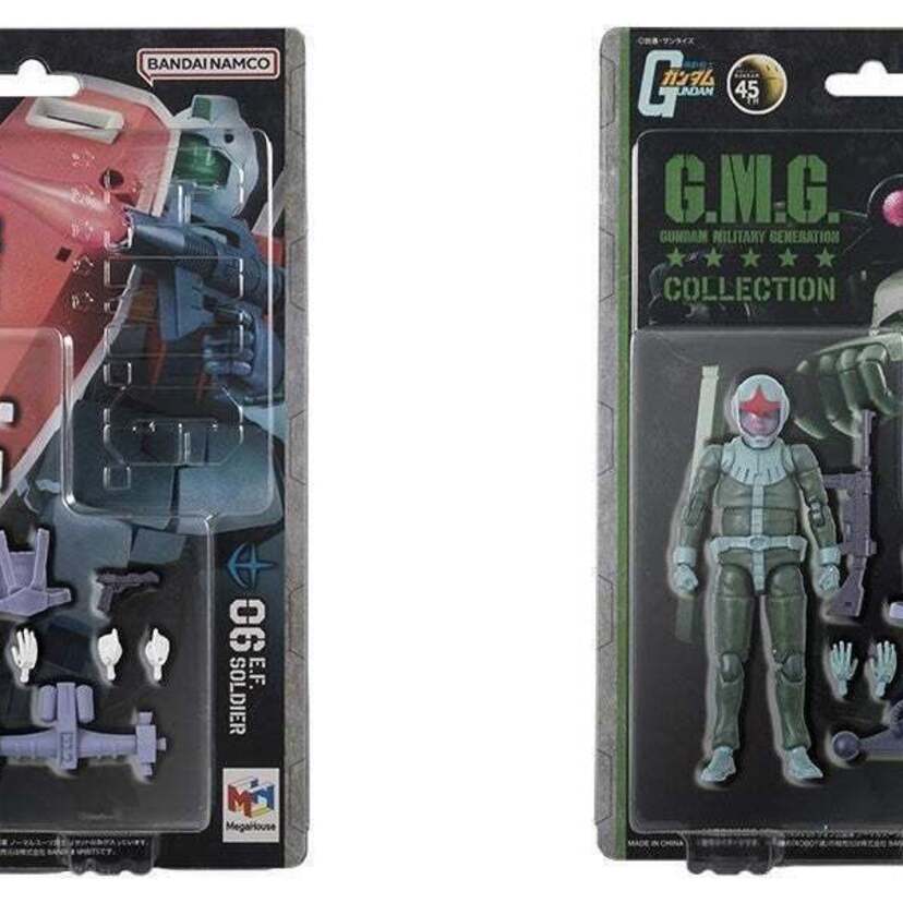 「機動戦士ガンダム」より『地球連邦軍』『ジオン公国軍』ノーマルスーツ兵士の可動フィギュアがブリスターパッケージで登場！！