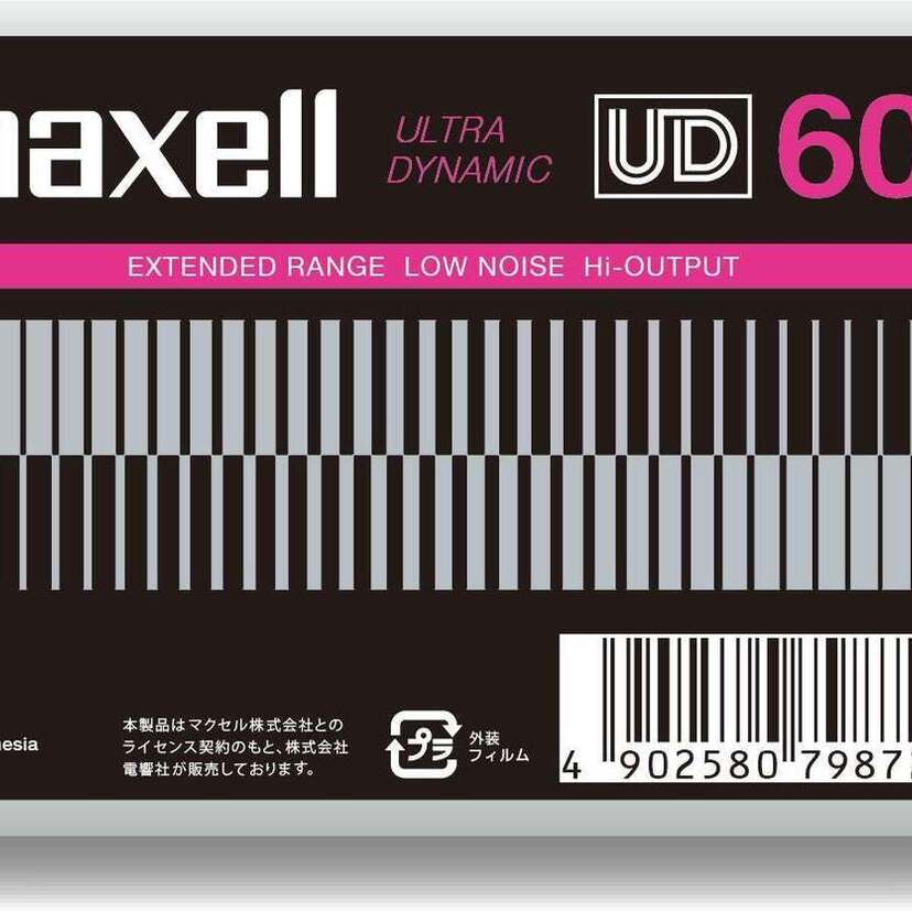 70〜80年代のマクセル「UD」シリーズデザインをオマージュしたカセットテープ「UD-60A」が数量限定発売！！