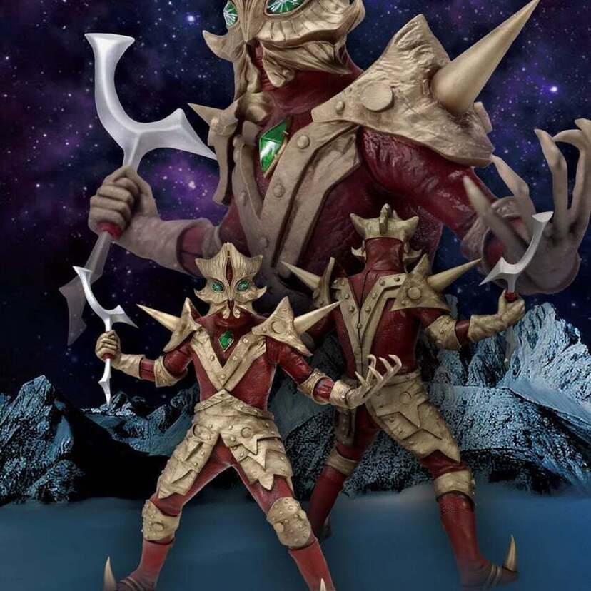「ウルトラマンA」の『異次元超人エースキラー』が、換装パーツを搭載したハイクオリティソフビ製フィギュアとして登場！！