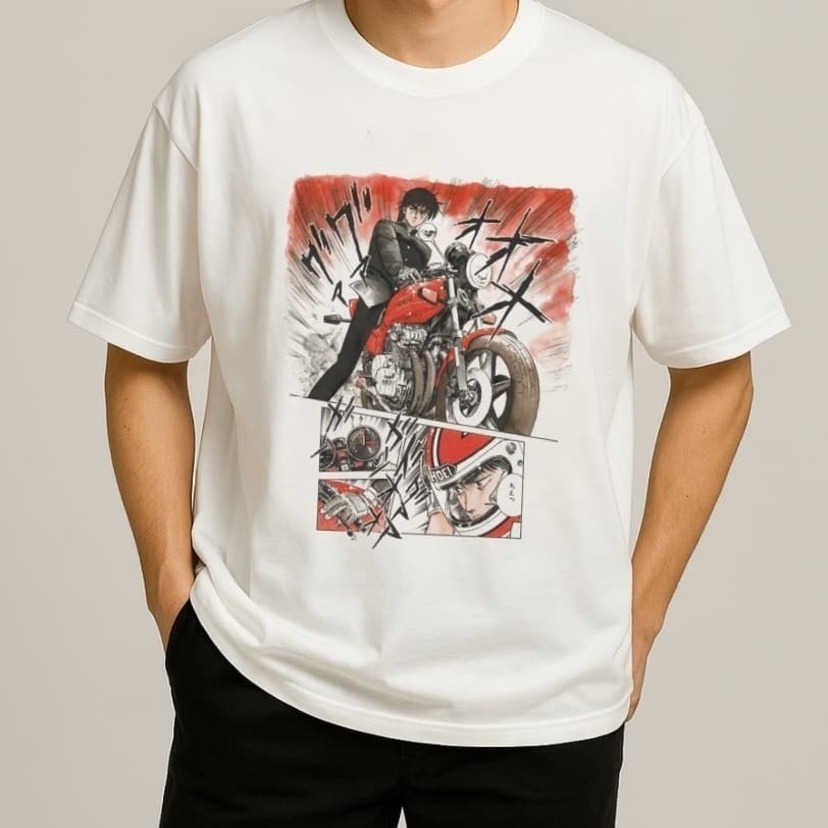 しげの秀一による伝説の漫画『バリバリ伝説』のグラフィックTシャツが発売！！