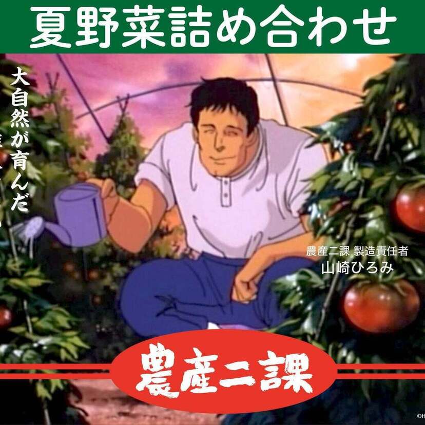 機動警察パトレイバーのキャラクター・山崎ひろみが完全監修！「農産二課」による夏野菜セットが好評発売中！！