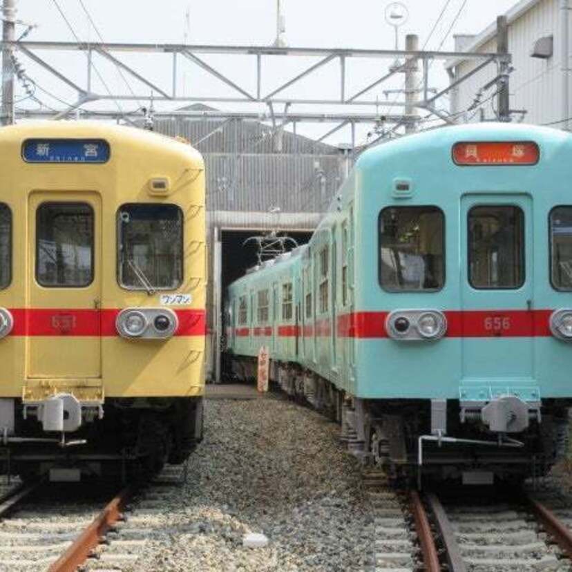 西鉄電車のアイスグリーン誕生50周年！貝塚線600形を「アイスグリーン」に復刻塗装！！