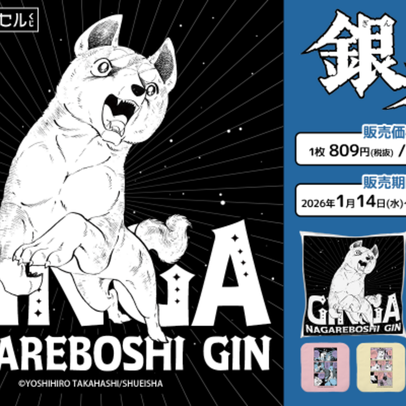 不朽の名作『銀牙 -流れ星 銀-』の限定グッズが復刻！「カワセルくじ」でファン待望の再販スタート