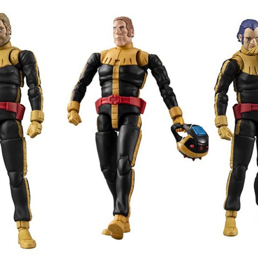 「黒い三連星」が10cmの可動フィギュアに！G.M.G.シリーズにガイア、オルテガ、マッシュが参戦