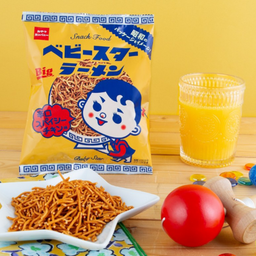 昭和100周年の「昭和の日」に！懐かしのパッケージで楽しむ大人の辛口ベビースターが限定登場