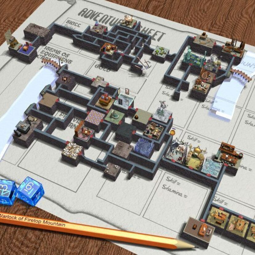 ゲームブックの歴史：アドベンチャーゲームブック「火吹山の魔法使い」・ペーパーアドベンチャー・「ドルアーガの塔」3部作ほか