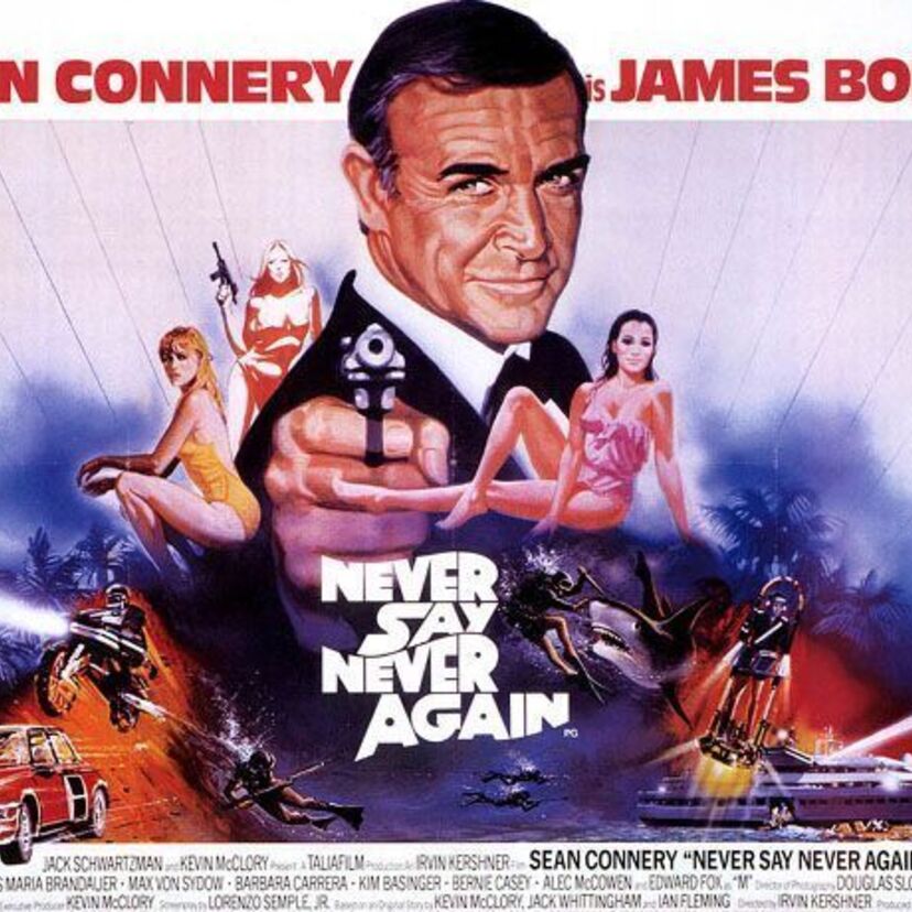 ショーン・コネリーがボンド役として帰って来た！この作品は007の番外編。映画『ネバーセイ・ネバーアゲイン』